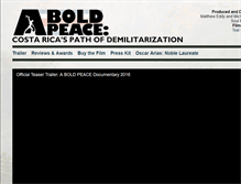 Tablet Screenshot of aboldpeace.com